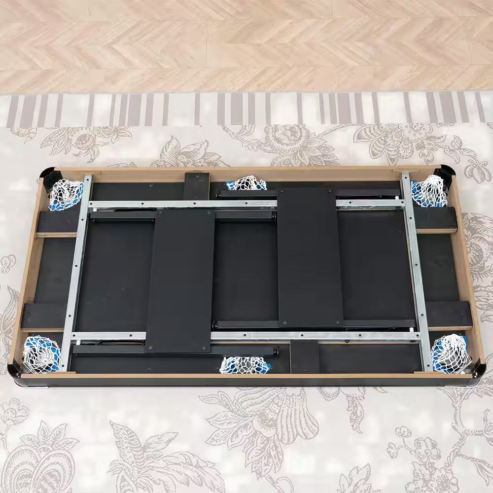 65.75 In. Green Portable Pool Table Game Billiard Table - Includes Full Set of Balls 1 Brush 1 Triangle Rack 2 Chalk