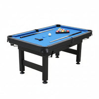 6 or 7 Ft Billiards Table, Portable Billiards Tables, Pool Tables for Full Size, Pool Table Set for Family Game Room, Adult Rrec Room, Basements, Man Cave or Garage