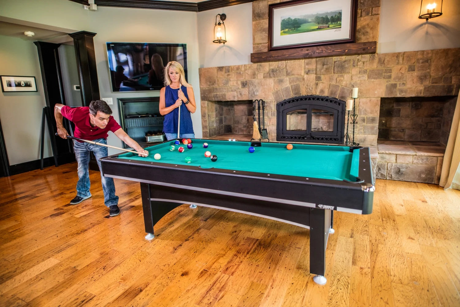 Sports USA 45-6102 84 In. Arcade Billiard Table with Table Tennis Top