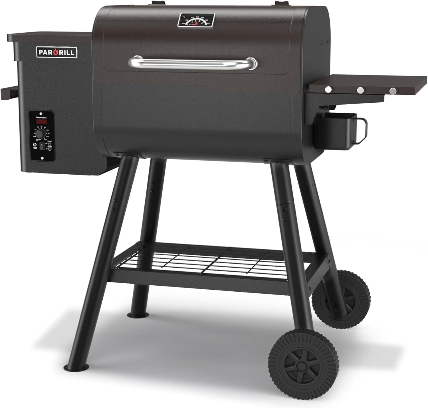 467 Sq.In Wood Pellet Grill & Smoker, Bronze Black BBQ Grill with Cover