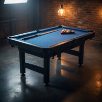 6 or 7 Ft Billiards Table, Portable Billiards Tables, Pool Tables for Full Size, Pool Table Set for Family Game Room, Adult Rrec Room, Basements, Man Cave or Garage — Studio Shot