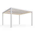 Aluminum Louvered Pergola Designed for Outdoor Living, Adjustable Roof Sections, Hidden Drainage System