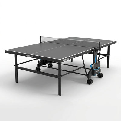 Outdoor Table Tennis Table Built for All-Weather Play, Heavy-Duty Steel Frame, Folding Design, 4-Player Bundle