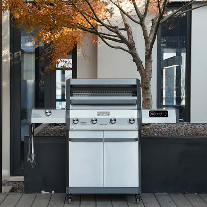 Smart Stainless Steel Gas Grill with Clearview® Window & 5-Burner System