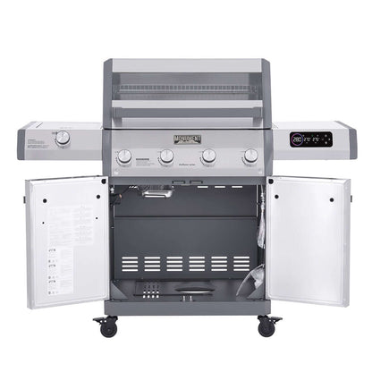 Smart Stainless Steel Gas Grill with Clearview® Window & 5-Burner System