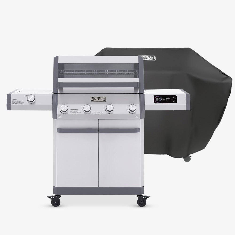 Smart Stainless Steel Gas Grill with Clearview® Window & 5-Burner System