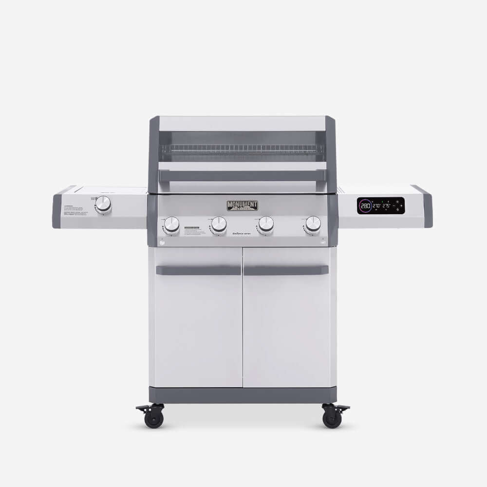 Smart Stainless Steel Gas Grill with Clearview® Window & 5-Burner System